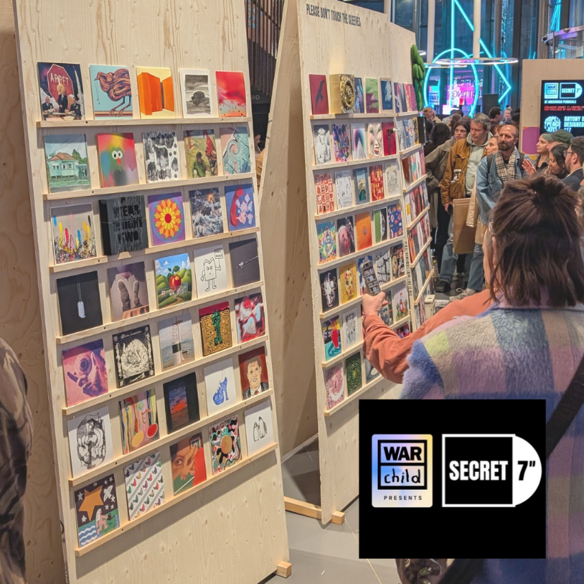 Preview event for War Child's Secret 7" charity auction