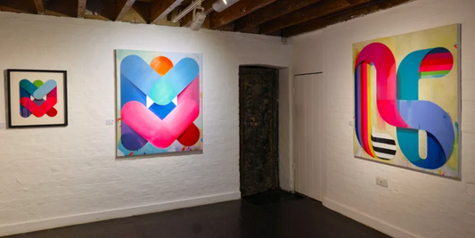 British artist, Nick Grindrod, opens his solo art exhibition in London